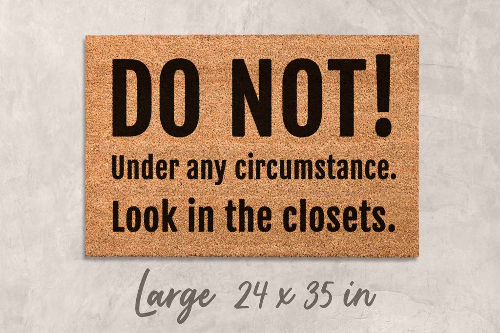 Funny Doormat - Quirky Front Door Mat | Non Slip Coconut Coir Mat