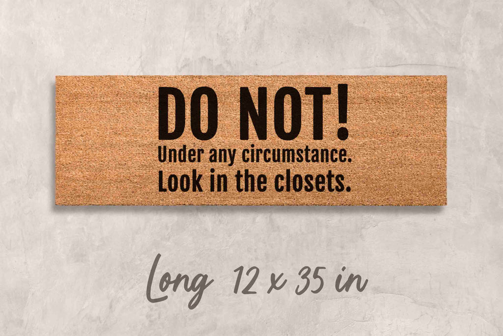 Funny Doormat - Quirky Front Door Mat | Non Slip Coconut Coir Mat