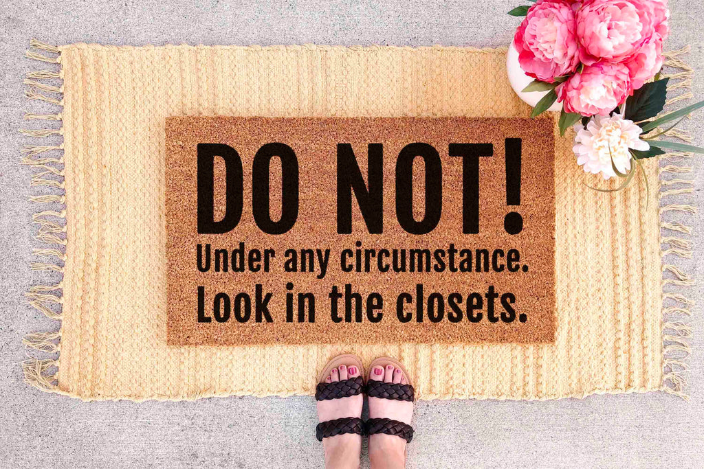 Funny Doormat - Quirky Front Door Mat | Non Slip Coconut Coir Mat