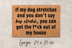 Funny Dog Doormat – Natural Coir Mat | Rustic Outdoor Welcome Mat Gift