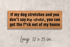 Funny Dog Doormat – Natural Coir Mat | Rustic Outdoor Welcome Mat Gift