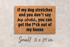 Funny Dog Doormat – Natural Coir Mat | Rustic Outdoor Welcome Mat Gift