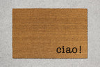 Ciao Doormat: Natural Coir Welcome Mat with Latex Backing