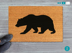 Bear Silhouette Doormat: Natural Coir Welcome Mat