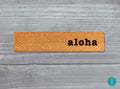 Aloha Skinny Doormat: Slim Natural Coir Welcome Mat