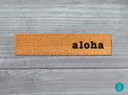 Aloha Skinny Doormat: Slim Natural Coir Welcome Mat