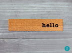 Hello Skinny Doormat, Hello Door Mat, Hello Welcome Mat, Skinny Door Mat, Skinny Doormat, Slim Doormat, Slim Mat, Hello Mat, Thin Doormat