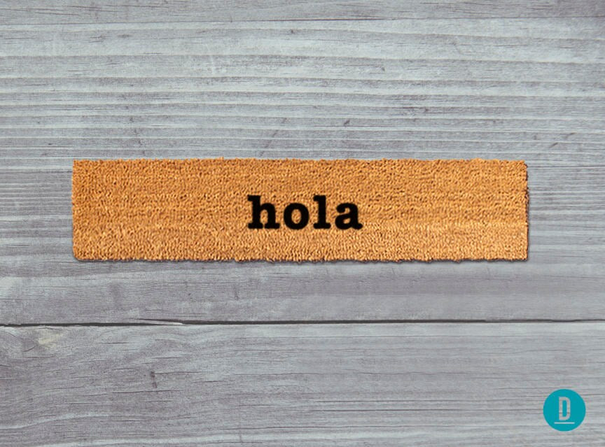 Hola Skinny Doormat - Slim Natural Coir Welcome Mat