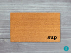 Funny Sup Doormat: Natural Coir Welcome Mat (Latex Backing)