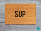 Sup Doormat: Funny Natural Coir Mat (Latex Backing)