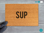 Sup Doormat: Funny Natural Coir Mat (Latex Backing)