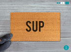 Sup Doormat: Funny Natural Coir Mat (Latex Backing)