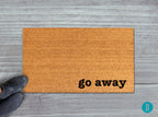 Funny Go Away Doormat: Natural Coir, Rude Welcome Mat