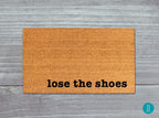 Lose The Shoes Doormat: Natural Coir, Latex Backed Welcome Mat