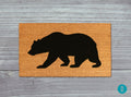 Bear Silhouette Doormat: Natural Coir Welcome Mat
