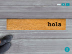 Hola Skinny Doormat - Slim Natural Coir Welcome Mat