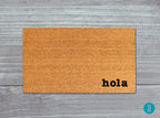 Spanish Hola Doormat, Natural Coir (Latex Backing, Outdoor Use)