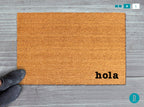 Spanish Hola Doormat, Natural Coir (Latex Backing, Outdoor Use)