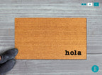 Spanish Hola Doormat, Natural Coir (Latex Backing, Outdoor Use)