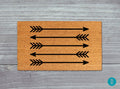 Arrow Doormat: Natural Coir + Latex Backing Welcome Mat