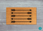 Arrow Doormat: Natural Coir + Latex Backing Welcome Mat