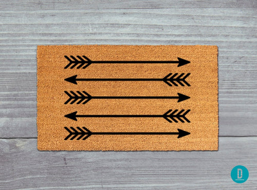 Arrow Doormat: Natural Coir + Latex Backing Welcome Mat