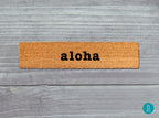 Aloha Skinny Doormat: Slim Natural Coir Welcome Mat