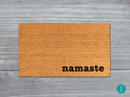 Yoga Namaste Doormat, Natural Coir Welcome Mat (Latex Backing)