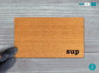 Funny Sup Doormat: Natural Coir Welcome Mat (Latex Backing)