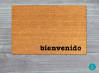 Bienvenido Doormat: Spanish Welcome Mat (Coir Fiber, Outdoor)