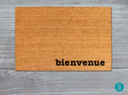 French Bienvenue Doormat - Natural Coir Welcome Mat