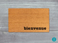 French Bienvenue Doormat - Natural Coir Welcome Mat