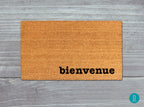 French Bienvenue Doormat - Natural Coir Welcome Mat