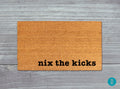 Shoes Off Doormat: Nix The Kicks Design - Natural Coir Fiber
