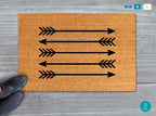 Arrow Doormat: Natural Coir + Latex Backing Welcome Mat
