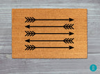 Arrow Doormat: Natural Coir + Latex Backing Welcome Mat