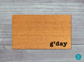G'day Doormat: Aussie Welcome Mat with Natural Coir Fibers