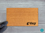 G'day Doormat: Aussie Welcome Mat with Natural Coir Fibers