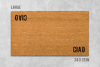 Ciao Doormat: Italian Style Welcome Mat (Natural Coir)