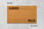 Hello Goodbye Doormat: Double-Sided Natural Coir Welcome Mat