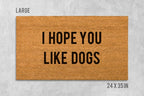 Doormat: Funny Dog Design, Natural Coir (Latex Backing, Outdoor Use)