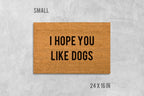 Doormat: Funny Dog Design, Natural Coir (Latex Backing, Outdoor Use)