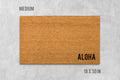 Aloha Doormat: Natural Coir, Hawaiian Welcome Mat