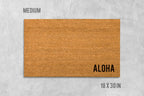 Aloha Doormat: Natural Coir, Hawaiian Welcome Mat