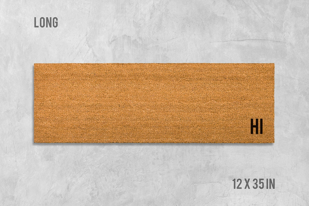 Hi Doormat, Hi Door Mat, Funny Doormat, Housewarming Gift, Wedding Gift, Hi Welcome Mat, Hi Mat, Welcome Mat, Birthday Gift, Sup Doormat