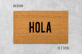 Hola Doormat: Natural Coir Welcome Mat (Latex Backing)