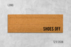 Shoes Off Welcome Mat - Funny Natural Coir Door Rug