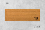 Funny Sup Doormat, Natural Coir (Latex Backing, Outdoor Use)