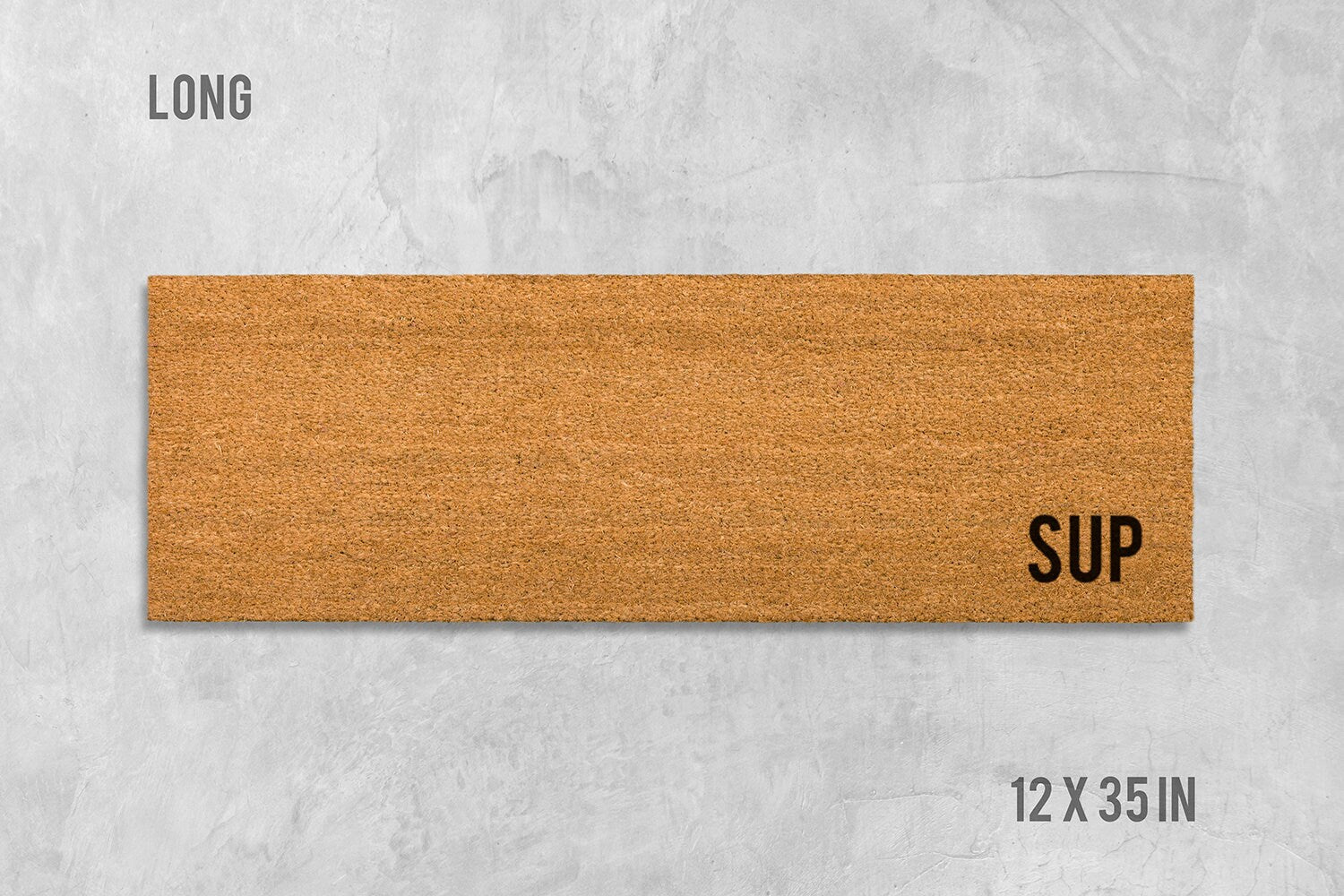 Funny Sup Doormat, Natural Coir (Latex Backing, Outdoor Use)