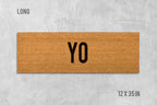 Funny Yo Doormat: Natural Coir Welcome Mat for Home